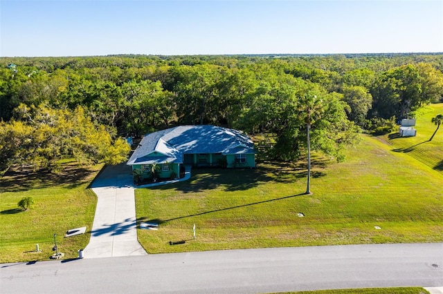 1496 Palm View Rd, Sarasota, FL 34240 - view from above of property featuring a forest