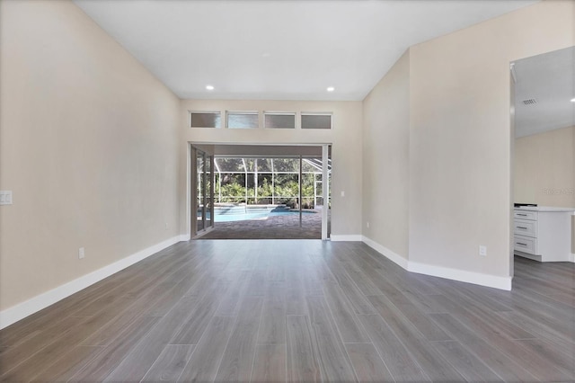 interior space with wood-type flooring