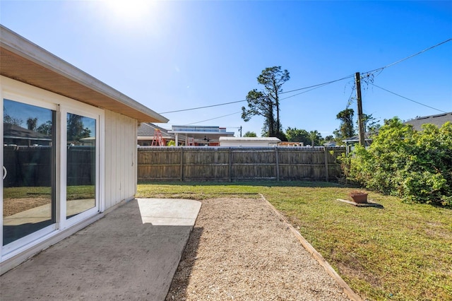 view of yard with a patio