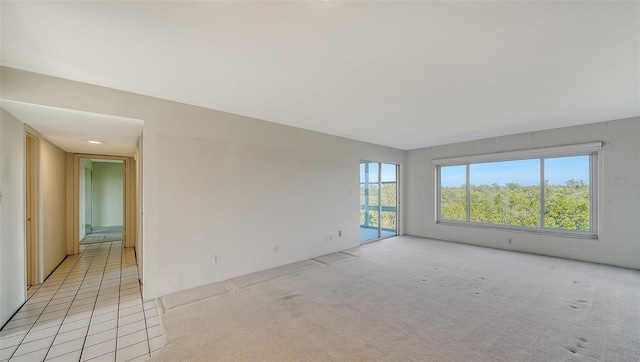 view of carpeted empty room