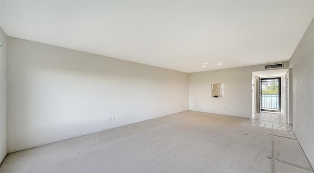 view of carpeted empty room