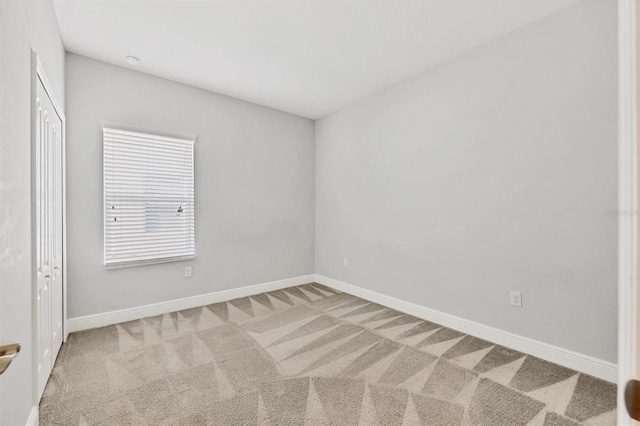 view of carpeted empty room