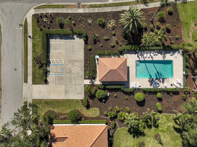 birds eye view of property