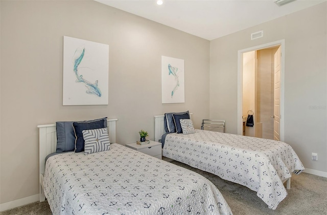 bedroom featuring carpet flooring