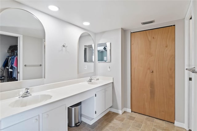 bathroom with vanity