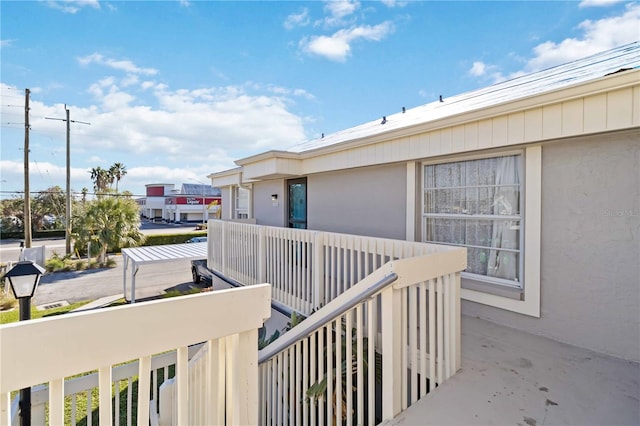 view of balcony