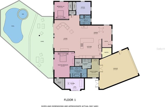 608 69th Ave W, Bradenton, FL 34207 - view of property floor plan