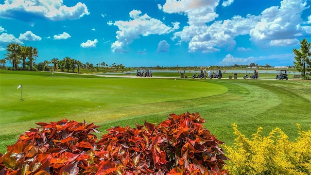 view of property's community featuring a water view