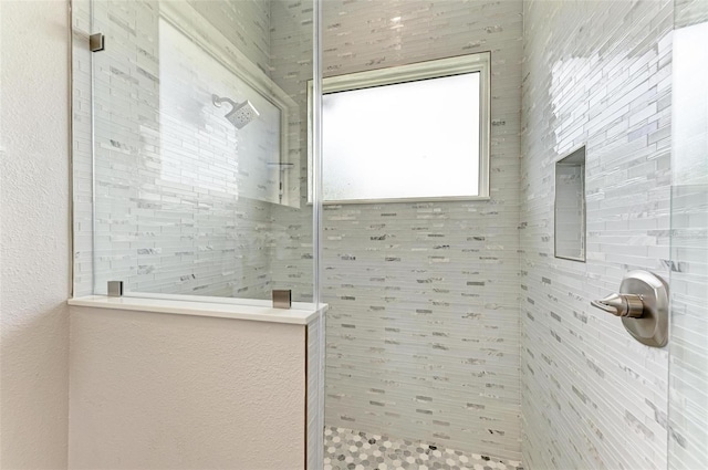 bathroom with walk in shower