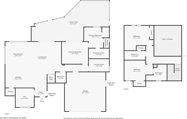 901 30th Ct E, Bradenton, FL 34208 - view of property floor plan