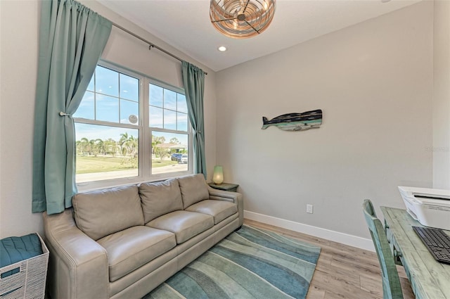 901 30th Ct E, Bradenton, FL 34208 - living area with light wood-style flooring and recessed lighting