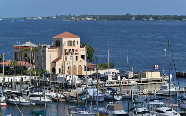 view of water feature