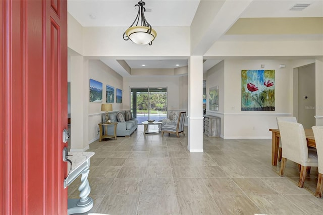 17113 1st Dr E, Bradenton, FL 34212 - foyer with decorative columns