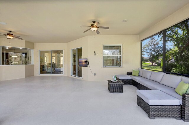 17113 1st Dr E, Bradenton, FL 34212 - sunroom / solarium with ceiling fan