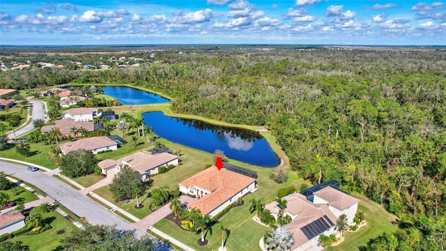 17113 1st Dr E, Bradenton, FL 34212 - birds eye view of property featuring a water view