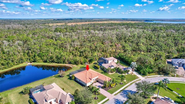 17113 1st Dr E, Bradenton, FL 34212 - bird's eye view featuring a water view