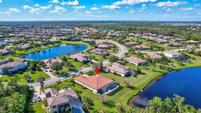 17113 1st Dr E, Bradenton, FL 34212 - bird's eye view featuring a water view