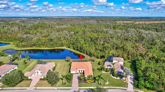 17113 1st Dr E, Bradenton, FL 34212 - bird's eye view featuring a water view