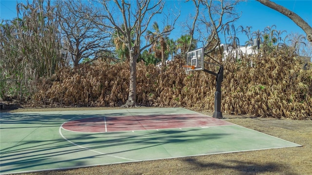 view of basketball court