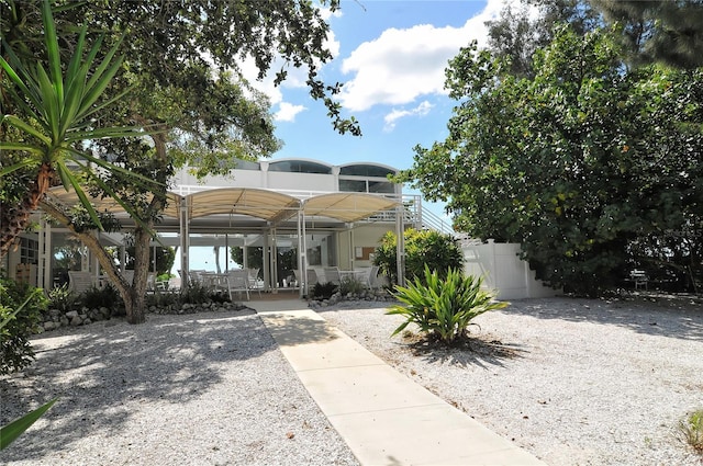 1249 S Basin Ln, Sarasota, FL 34242 - view of front of property with fence