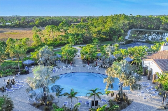 birds eye view of property