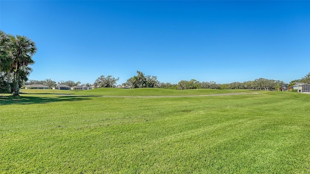 surrounding community featuring a yard