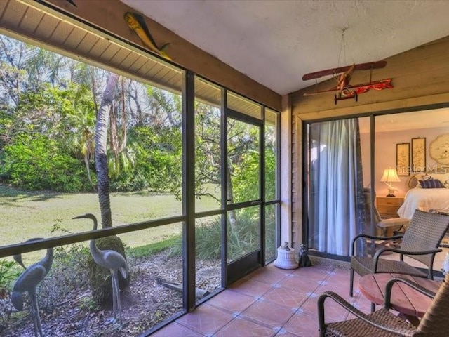 view of sunroom / solarium