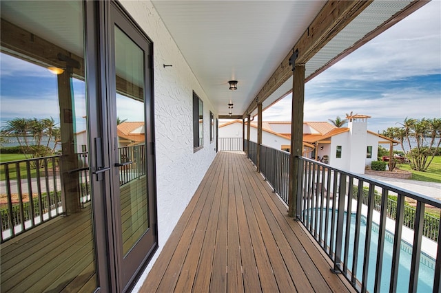 view of wooden terrace