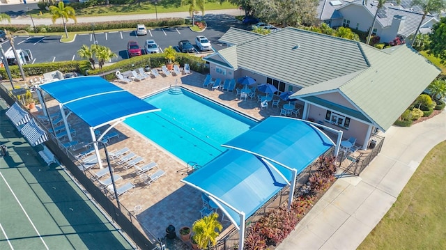 view of pool