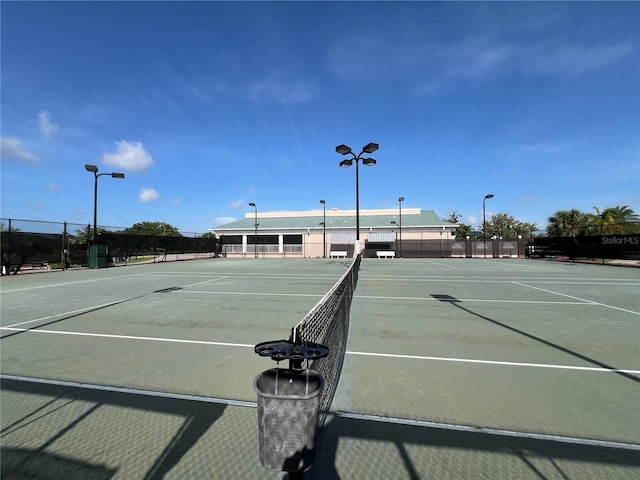 view of tennis court