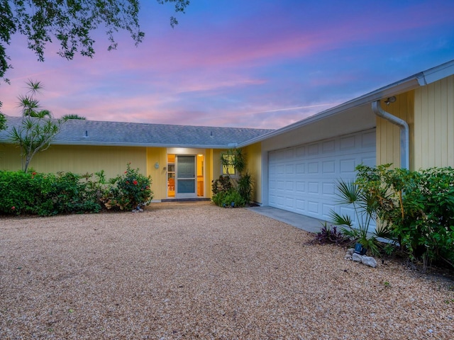 ranch-style house with a garage