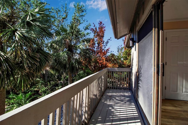 view of balcony