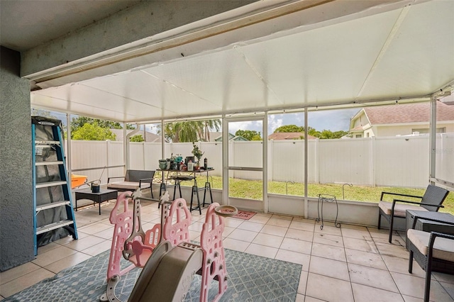 view of sunroom / solarium