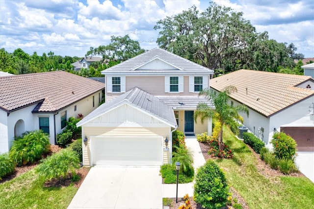 view of front of home featuring central AC