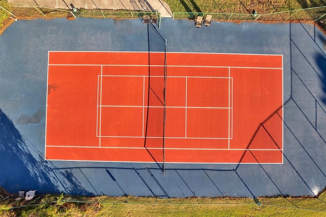 view of tennis court