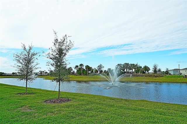 view of water feature