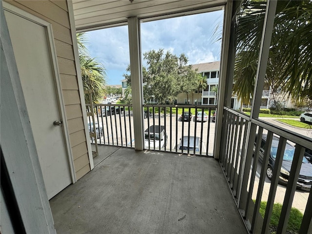 view of balcony