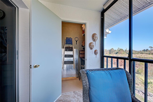 view of sunroom / solarium