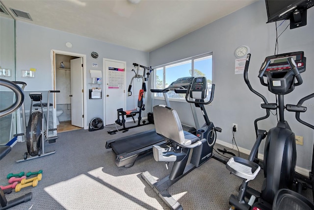 view of exercise room