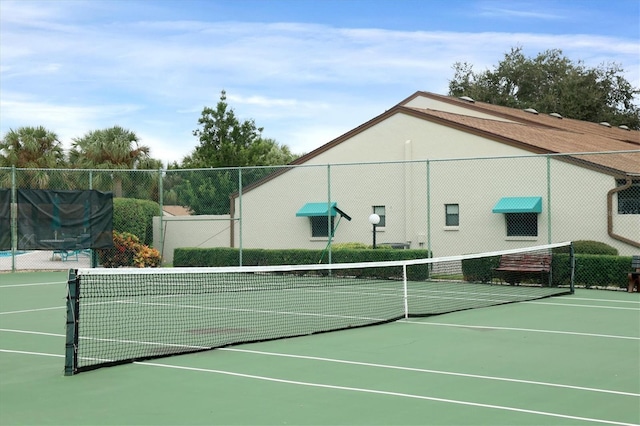 view of tennis court