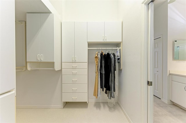 view of closet