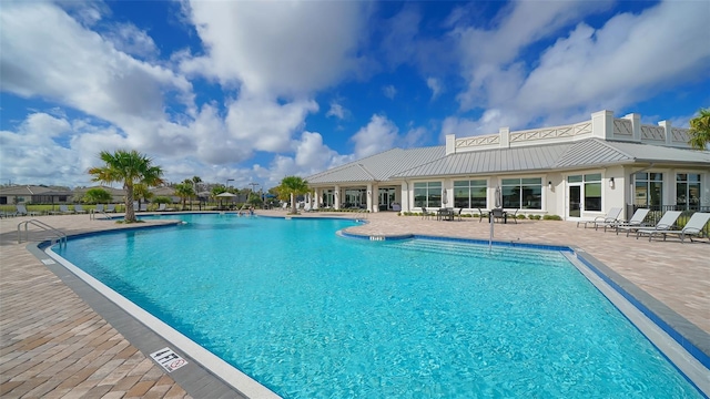 view of pool with a patio area