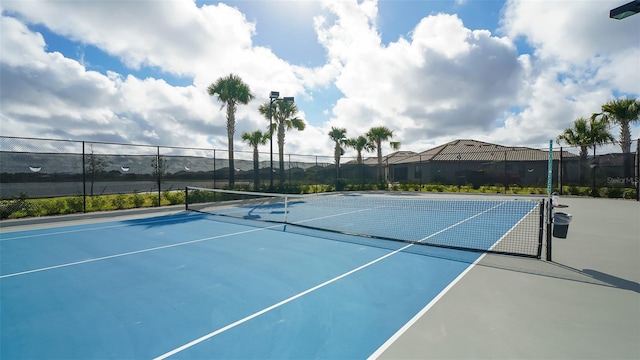 view of tennis court