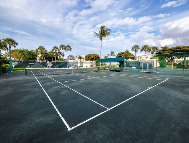 view of sport court