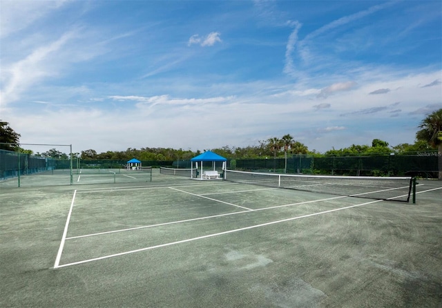 view of tennis court