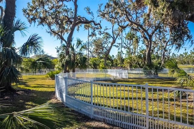 surrounding community featuring a lawn