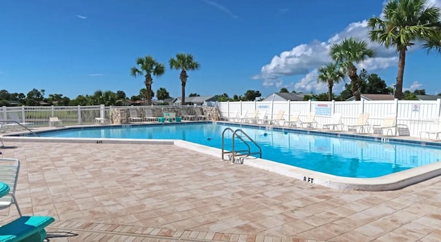 view of pool with a patio area