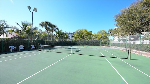 view of sport court