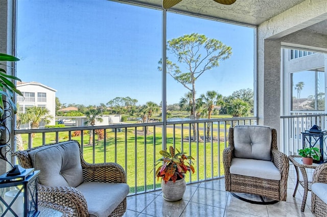 view of sunroom / solarium