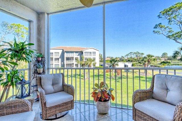 view of sunroom